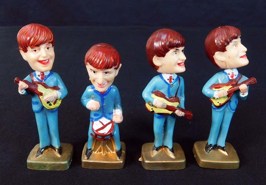 1960s Beatles Miniature Bobbleheads Set of (4) 