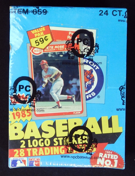 1985 Fleer Baseball Full Unopened Cello Box