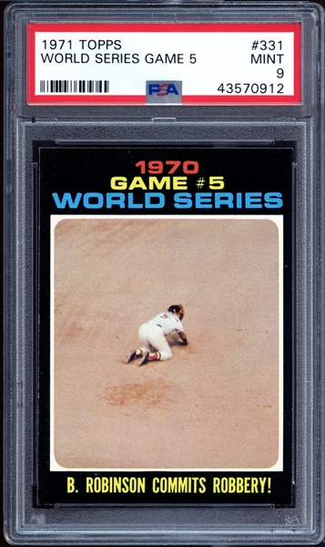 1971 Topps #331 World Series Game 5 PSA 9 MINT