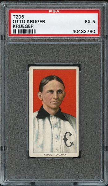 T206 Old Mill Otto Kruger PSA 5 EX
