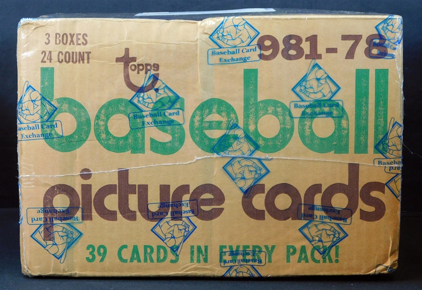 1978 Topps Baseball Unopened Factory Sealed Three Box Rack Case BBCE