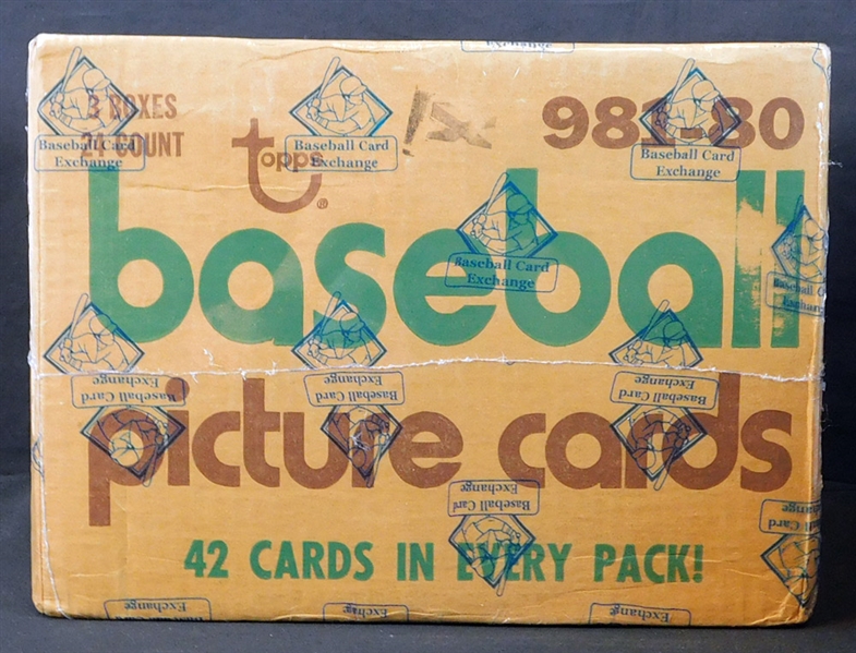 1980 Topps Baseball Unopened Factory Sealed Three Box Rack Case BBCE