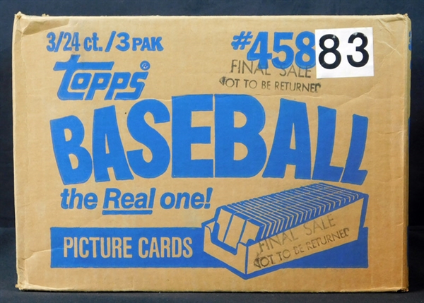 1983 Topps Baseball Unopened Grocery Rack Case