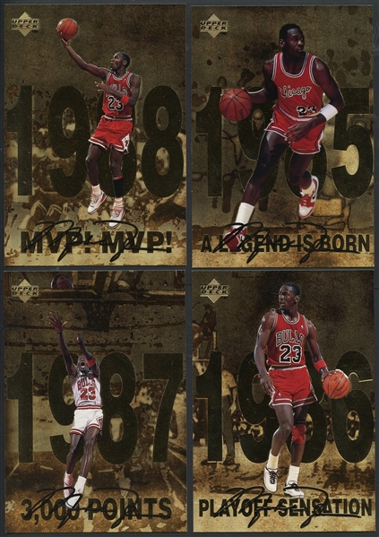 1998 Upper Deck Michael Jordan Gatorade NBA Dreams Jumbo 12 Card Set