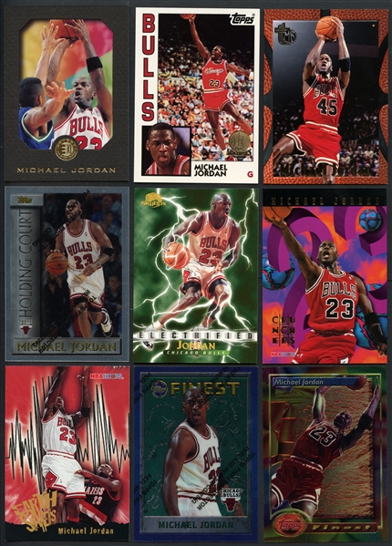 1989-1998 Michael Jordan Lot of 75, Fleer, Topps, Skybox, Hoops