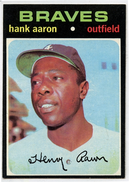 1971 Topps #400 Hank Aaron