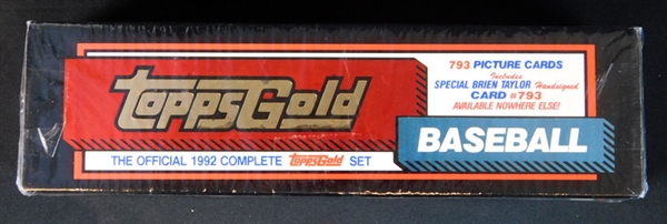 1992 Topps Gold Baseball Unopened Factory Set