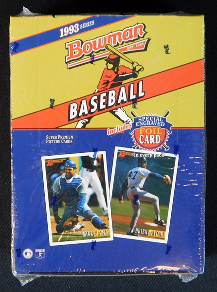 1993 Bowman Baseball Unopened Hobby Box