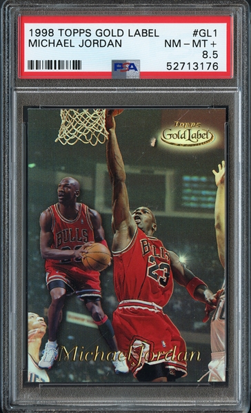 1998 Topps Gold Label #GL1 Michael Jordan PSA 8.5 NM-MT+
