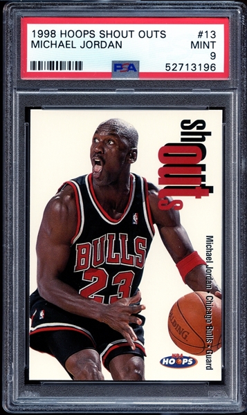 1998 Hoops Shout Outs #13 Michael Jordan PSA 9 MINT