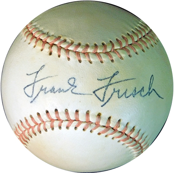 Frank Frisch Single-Signed Baseball PSA/DNA