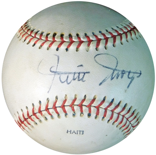 Early Willie Mays Single-Signed Baseball PSA/DNA