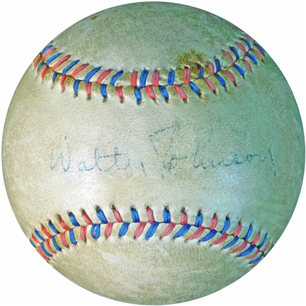 Walter Johnson Single-Signed Baseball PSA/DNA