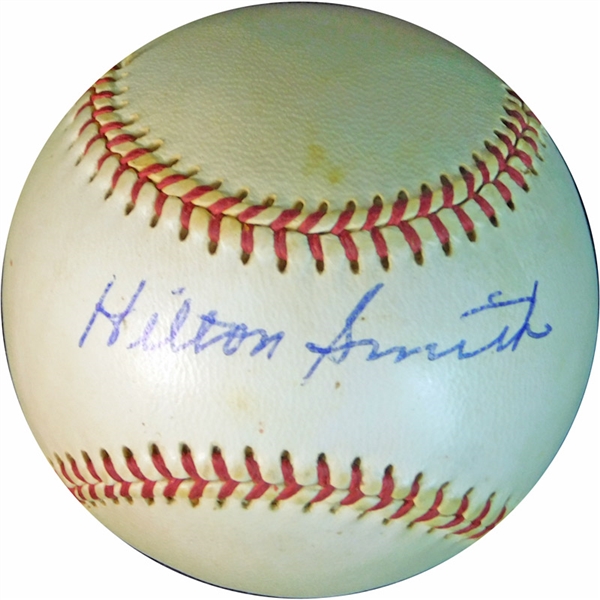 Exceedingly Rare Hilton Smith Single-Signed Baseball PSA/DNA