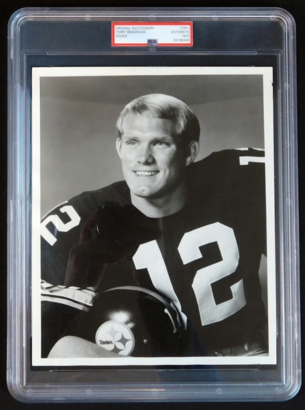 1970 Terry Bradshaw Type I Original Photograph from Rookie Card Photoshoot PSA/DNA