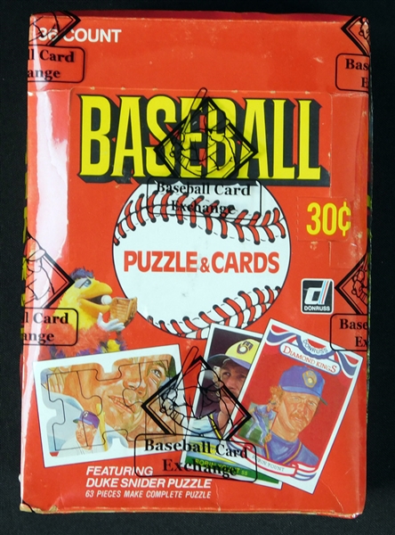 1984 Donruss Baseball Unopened Wax Box BBCE