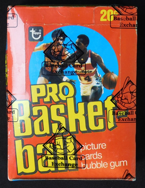 1978-79 Topps Basketball Unopened Wax Box BBCE