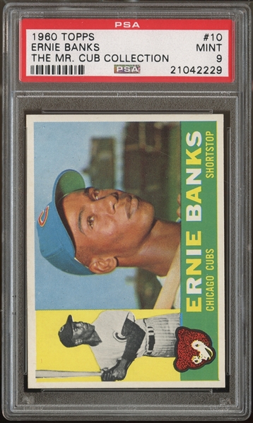 1960 Topps #10 Ernie Banks PSA 9 MINT