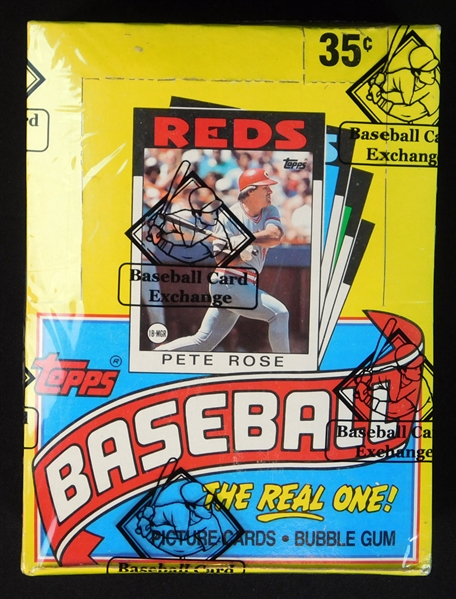 1986 Topps Baseball Full Unopened Wax Box BBCE