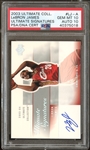 2003 Ultimate Collection LeBron James Ultimate Signatures PSA 10 with 10 Autograph 
