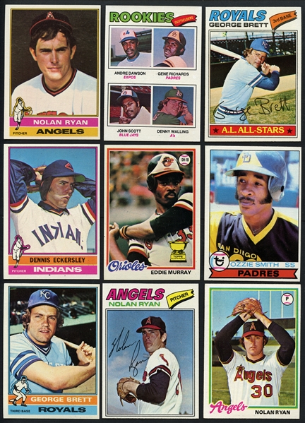 1976-79 Topps Group of (4) High Grade Complete Sets