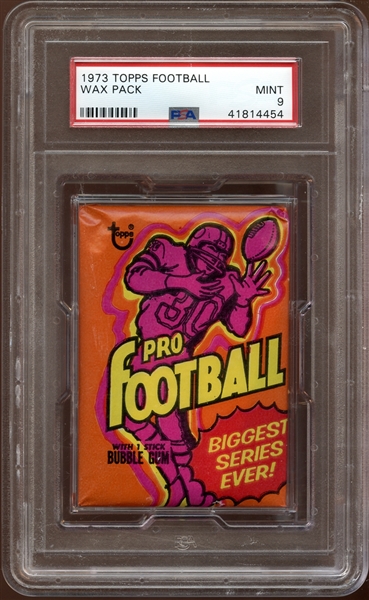 1973 Topps Football Unopened Wax Pack PSA 9 MINT