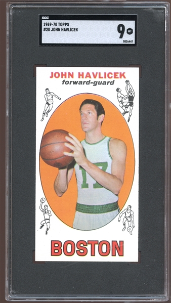 1969-70 Topps #20 John Havlicek SGC 9 MINT