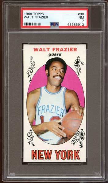1969 Topps #98 Walt Frazier PSA 7 NM