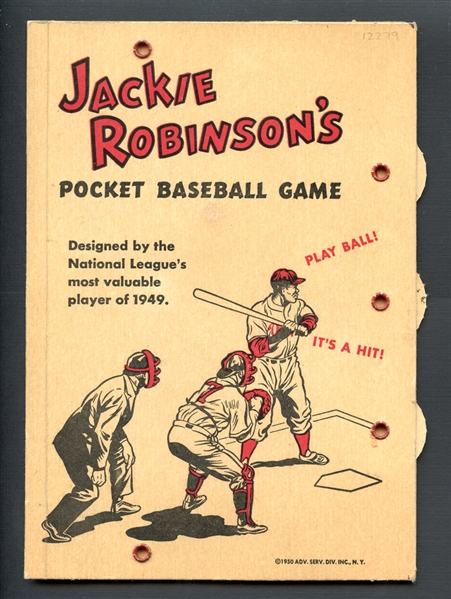 1950 Jackie Robinson Pocket Baseball Game