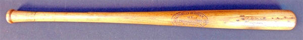 1922-24 Clyde Milan Game-Used Louisville Slugger Bat PSA/DNA