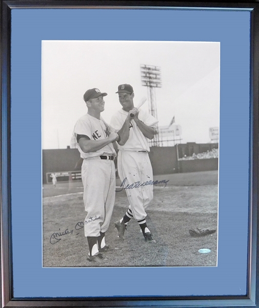 Mickey Mantle and Ted Williams Signed Photograph UDA