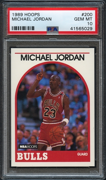 1989 Hoops #200 Michael Jordan PSA 10 GEM MINT