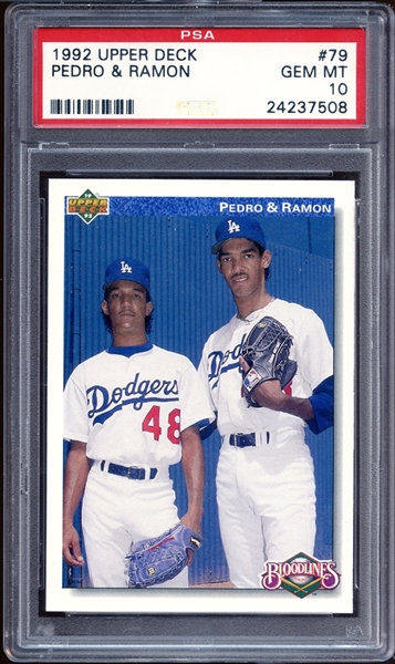 1992 Upper Deck #79 Pedro & Ramon Martinez PSA 10 GEM MINT