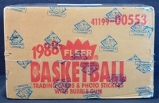 1988-89 Fleer Basketball Unopened Wax Box Case BBCE