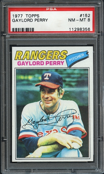 1977 Topps #152 Gaylord Perry PSA 8 NM-MT