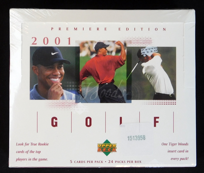 2001 Upper Deck Premier Edition Golf Unopened Box