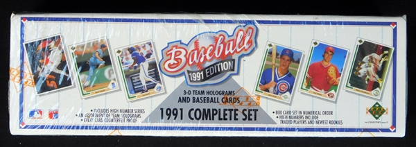 1991 Upper Deck Baseball Factory Complete Set