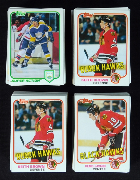 1981-82 Topps Hockey "West" Group of Four Complete Series