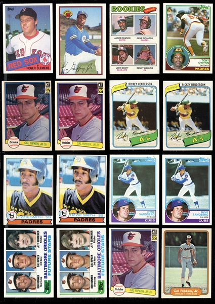 1977-89 Topps and Bowman Hall of Fame Rookie Card Group of (16)