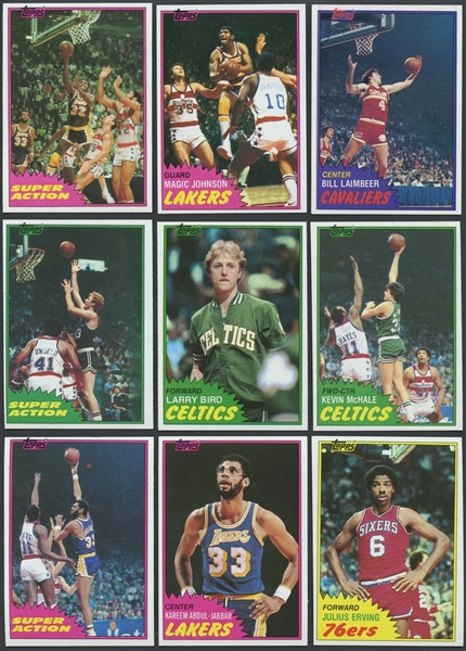 1981-82 Topps Basketball Complete Set