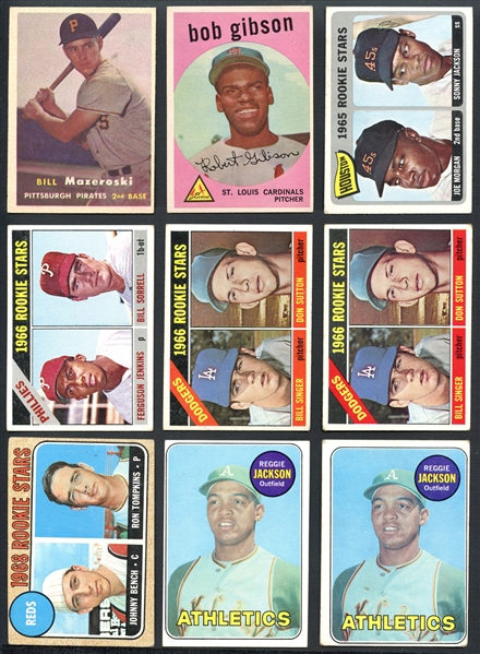 1948-75 Topps and Bowman Hall of Fame Rookie Card Group of (14) 