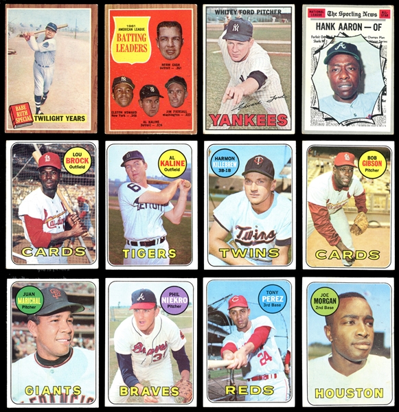 1960s-70 Topps Group of (82) with Stars and HOFers