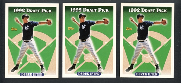 1993 Topps #98 Derek Jeter Group of (3)