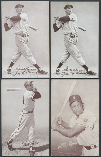1947-1966 Exhibits Group of 75 with HOFers and Stars