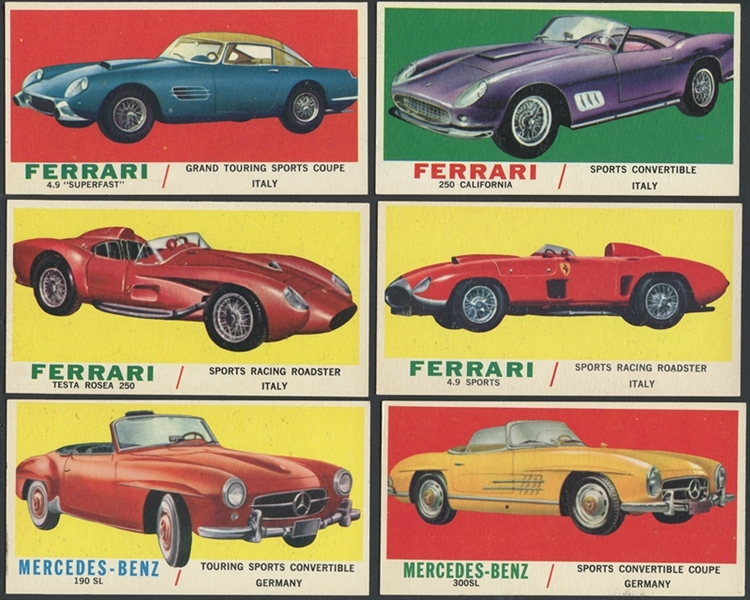 1961 Topps Sports Cars Lot of 45