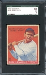 1933 Goudey #149 Babe Ruth SGC 5 EX