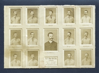 1886 J. Wood Studio New York Giants Team Cabinet Featuring Six HOFers-Authentic