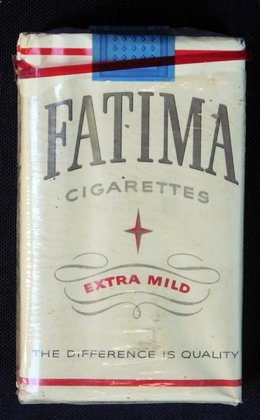 Early Fatima Cigarettes Unopened Pack