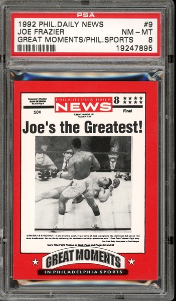 1992 Phil. Day News Great Moments/ Phil. Sports #9 Joe Frazier PSA 8 NM-MT