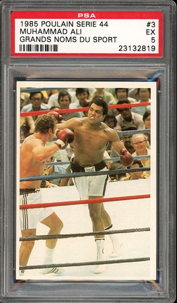 1985 Poulain Serie 44 Grands Noms Du Sport #3 Muhammad Ali PSA 5 EX